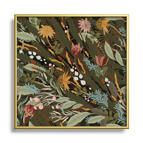 Iveta Abolina Biophilia Desiree Square Metal Framed Art Print