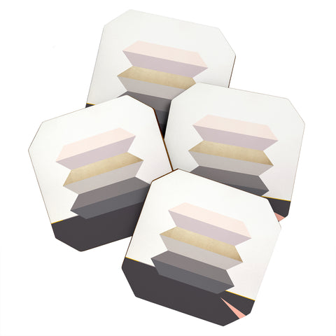 Iveta Abolina Bloc de couleur III Coaster Set