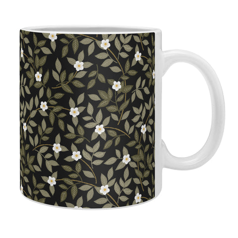 Iveta Abolina Blooming Vines Black Coffee Mug