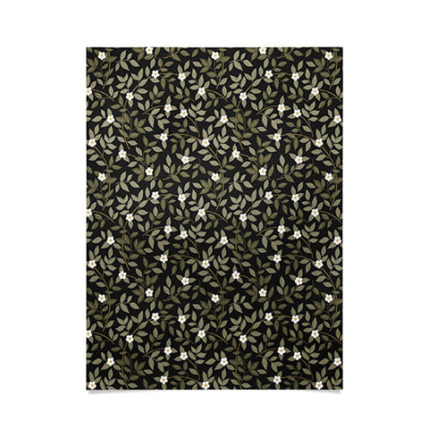 Iveta Abolina Blooming Vines Black Poster