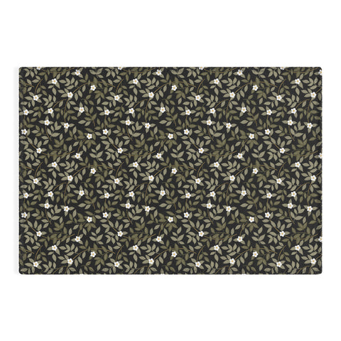 Iveta Abolina Blooming Vines Black Outdoor Rug