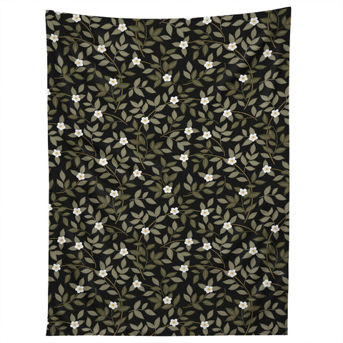 Iveta Abolina Blooming Vines Black Tapestry