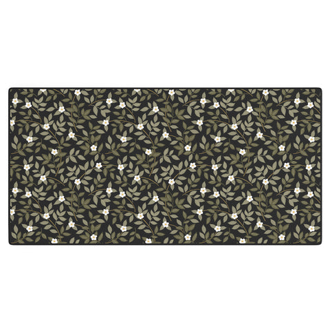 Iveta Abolina Blooming Vines Black Desk Mat