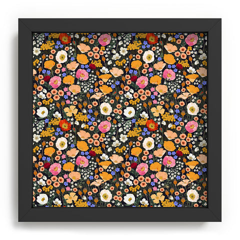 Iveta Abolina Blooming Wildflower Garden Recessed Framing Square