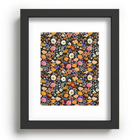 Iveta Abolina Blooming Wildflower Garden Recessed Framing Rectangle