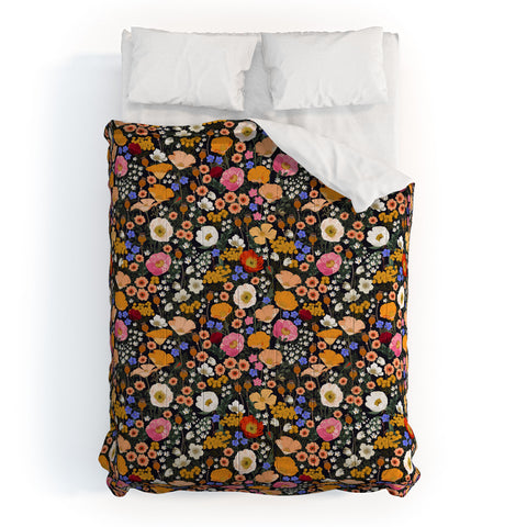 Iveta Abolina Blooming Wildflower Garden Comforter