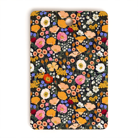 Iveta Abolina Blooming Wildflower Garden Cutting Board Rectangle