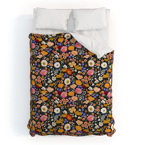 Iveta Abolina Blooming Wildflower Garden Duvet Cover