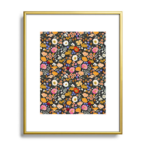 Iveta Abolina Blooming Wildflower Garden Metal Framed Art Print