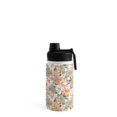Iveta Abolina Blue Daisy Garden Cream Water Bottle