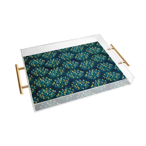 Iveta Abolina Blue Meadow Acrylic Tray