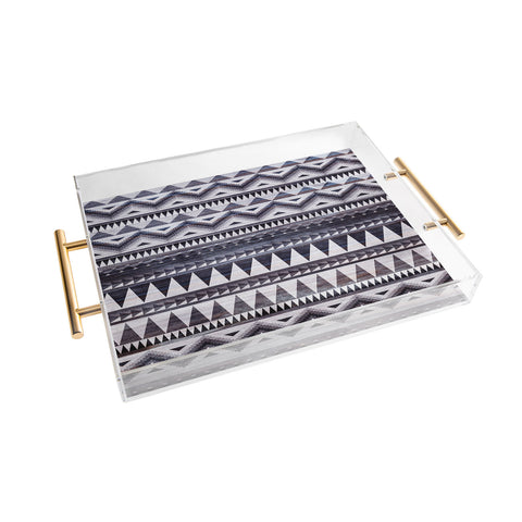 Iveta Abolina Blue Navajo 1 Acrylic Tray