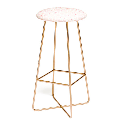 Iveta Abolina Blush Coral Leopard Bar Stool
