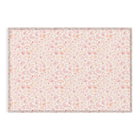Iveta Abolina Blush Coral Leopard Outdoor Rug