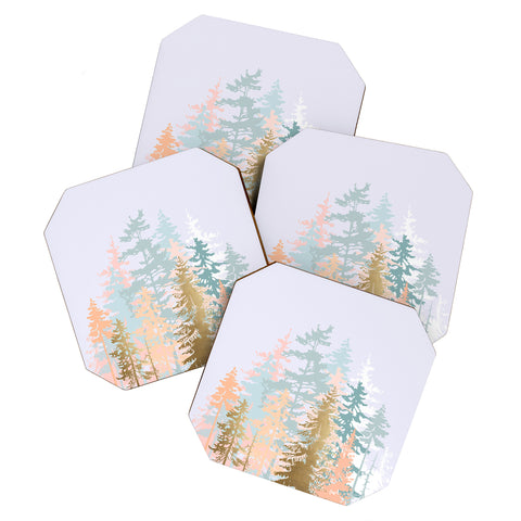 Iveta Abolina Blush Forest Coaster Set