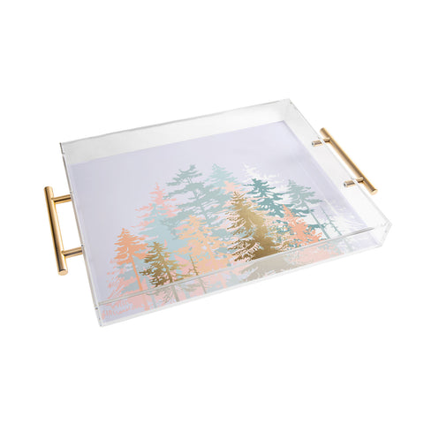 Iveta Abolina Blush Forest Acrylic Tray