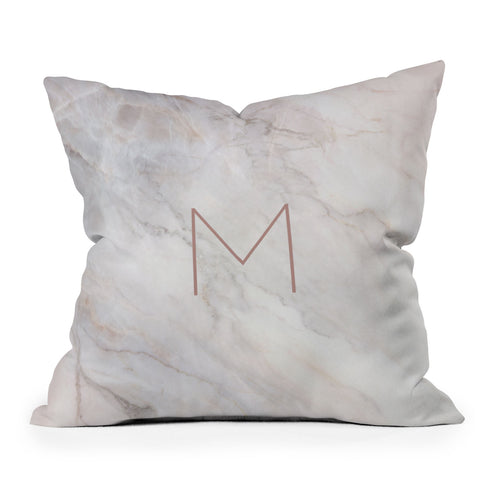 Iveta Abolina Blush Marble II M Outdoor Throw Pillow