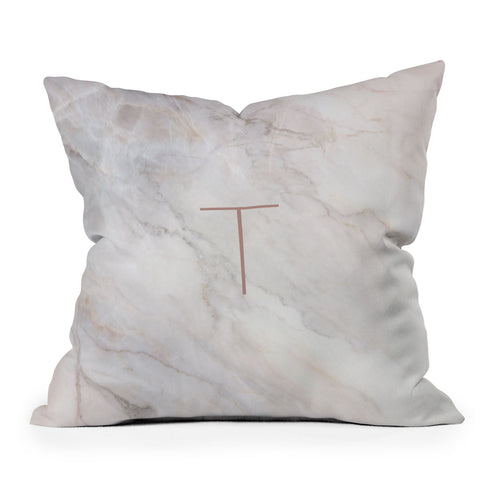 Iveta Abolina Blush Marble II T Outdoor Throw Pillow
