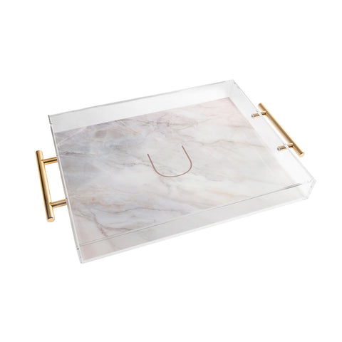 Iveta Abolina Blush Marble II U Acrylic Tray