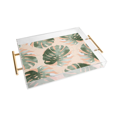 Iveta Abolina Bohemian Monstera Acrylic Tray