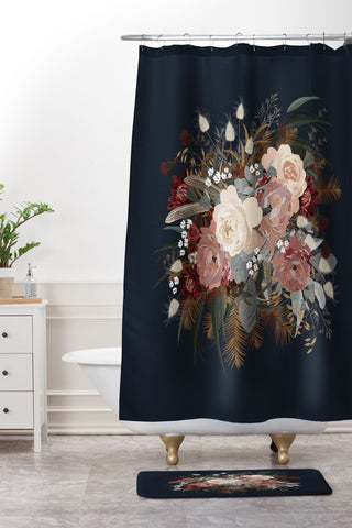 Iveta Abolina Brielle Boho Shower Curtain And Mat