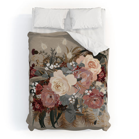Iveta Abolina Brielle Coffee Duvet Cover