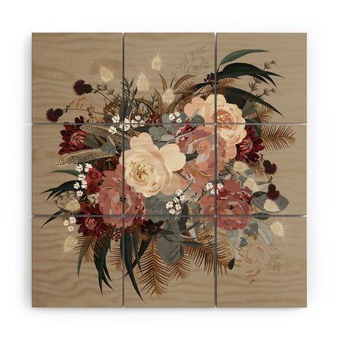 Iveta Abolina Brielle Coffee Wood Wall Mural