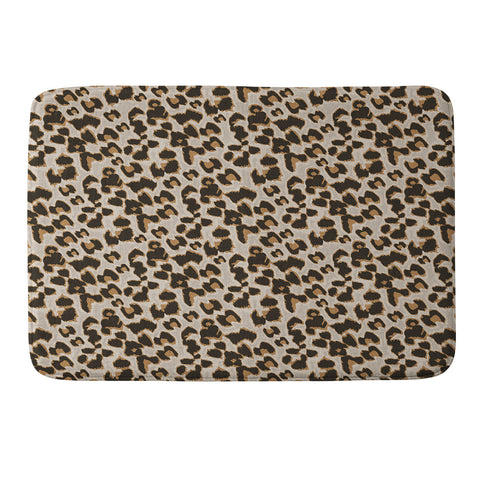 Iveta Abolina Brown Leopard Memory Foam Bath Mat