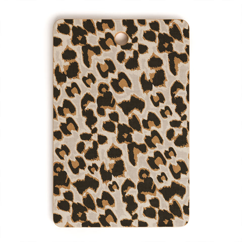 Iveta Abolina Brown Leopard Cutting Board Rectangle