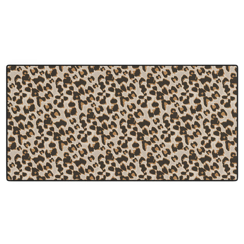 Iveta Abolina Brown Leopard Desk Mat