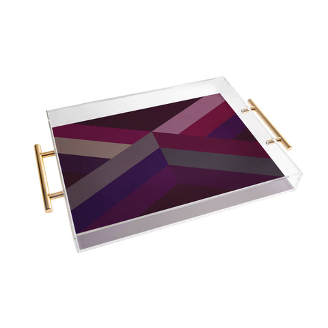 Iveta Abolina Burgundy Crossroads Acrylic Tray