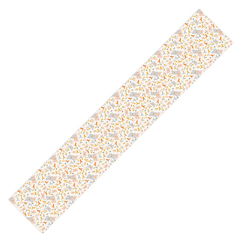 Iveta Abolina Butterflies and Colibri Cream Table Runner