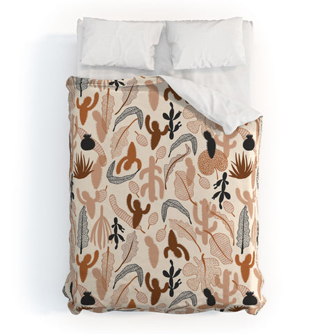 Iveta Abolina Cactaceae Cream Duvet Cover