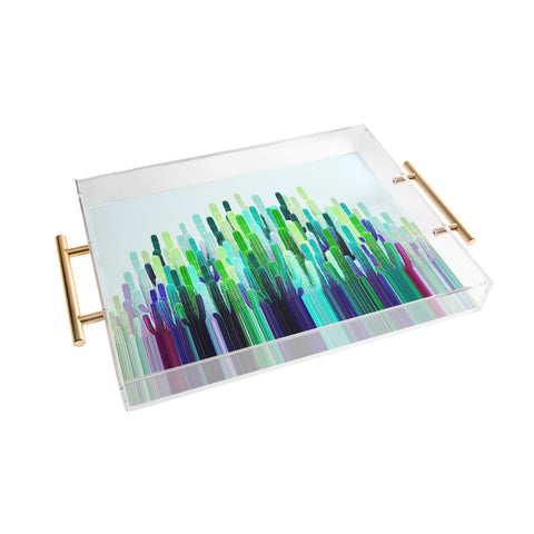 Iveta Abolina Cacti Stripe Acrylic Tray
