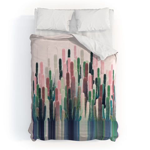 Iveta Abolina Cacti Stripe Pastel Comforter