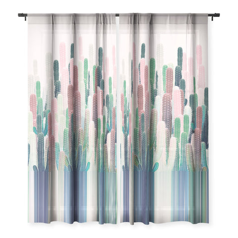 Iveta Abolina Cacti Stripe Pastel Sheer Non Repeat