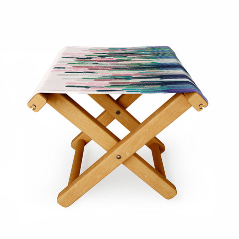 Iveta Abolina Cacti Stripe Pastel Folding Stool