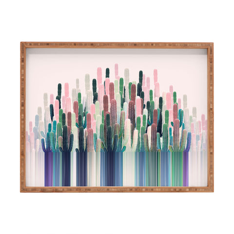 Iveta Abolina Cacti Stripe Pastel Rectangular Tray