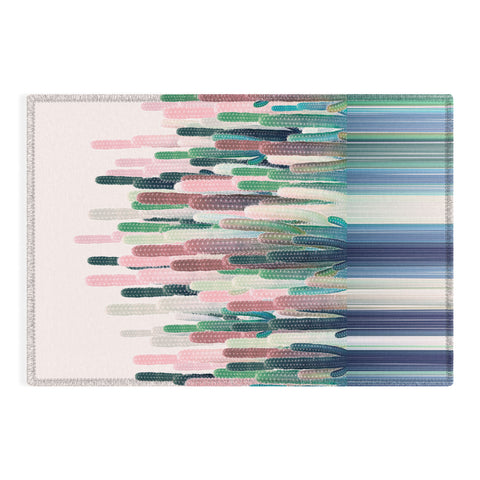 Iveta Abolina Cacti Stripe Pastel Outdoor Rug