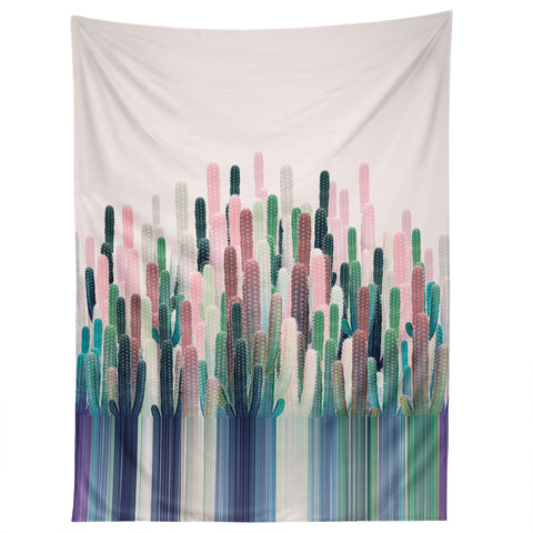 Iveta Abolina Cacti Stripe Pastel Tapestry