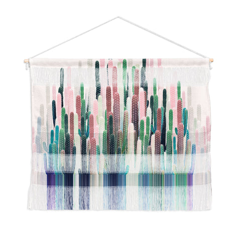 Iveta Abolina Cacti Stripe Pastel Wall Hanging Landscape