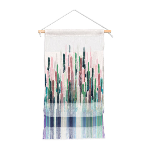 Iveta Abolina Cacti Stripe Pastel Wall Hanging Portrait