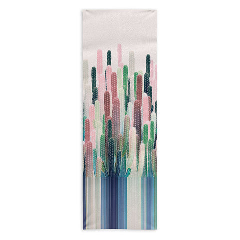 Iveta Abolina Cacti Stripe Pastel Yoga Towel