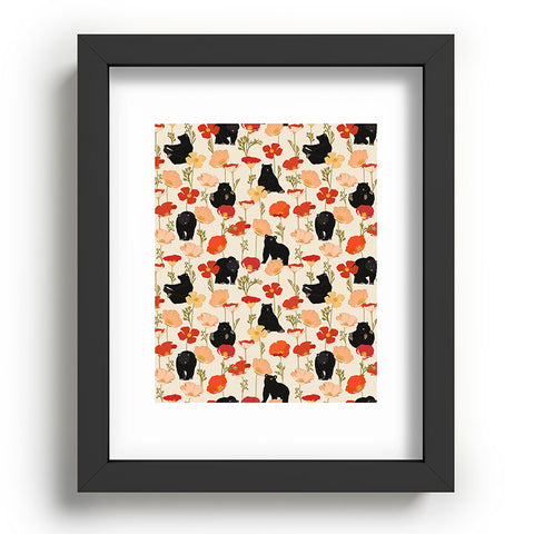 Iveta Abolina California Poppies and Bears Recessed Framing Rectangle