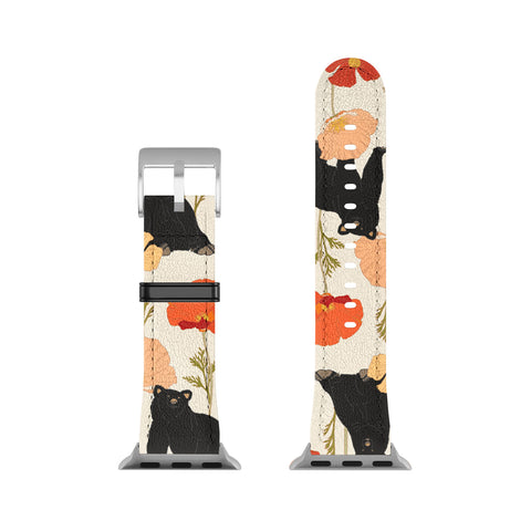 Iveta Abolina California Poppies and Bears Apple Watch Band