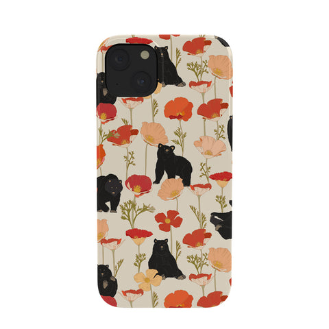 Iveta Abolina California Poppies and Bears Phone Case