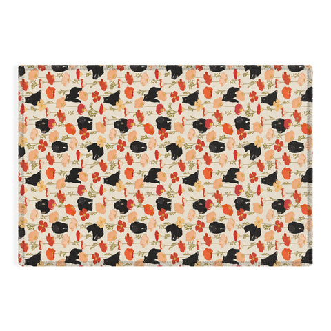 Iveta Abolina California Poppies and Bears Outdoor Rug