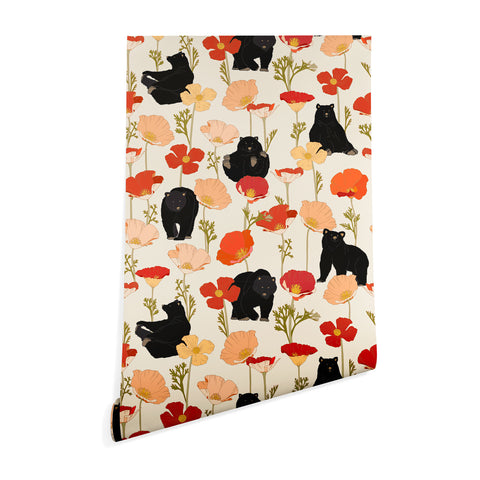 Iveta Abolina California Poppies and Bears Wallpaper