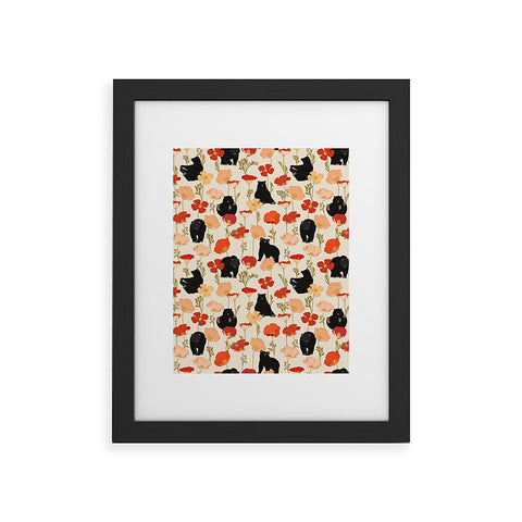 Iveta Abolina California Poppies and Bears Framed Art Print