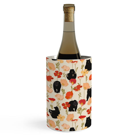 Iveta Abolina California Poppies and Bears Wine Chiller